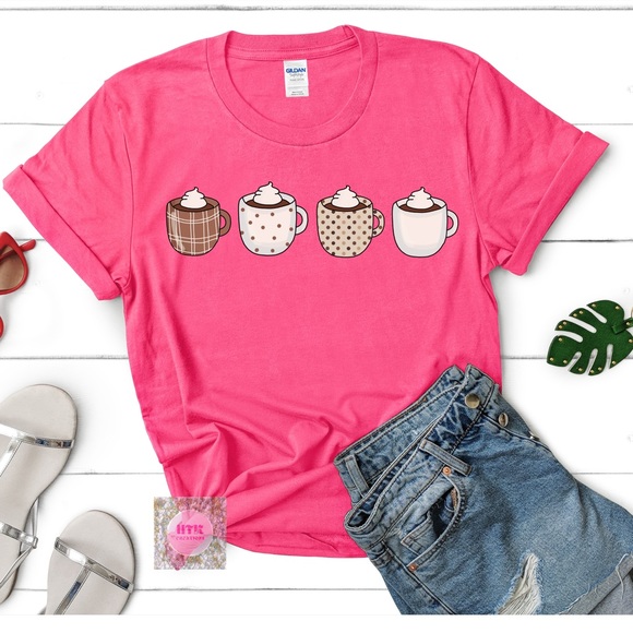 Cute Women’s Coffee Mugs T-shirt - Picture 5 of 6